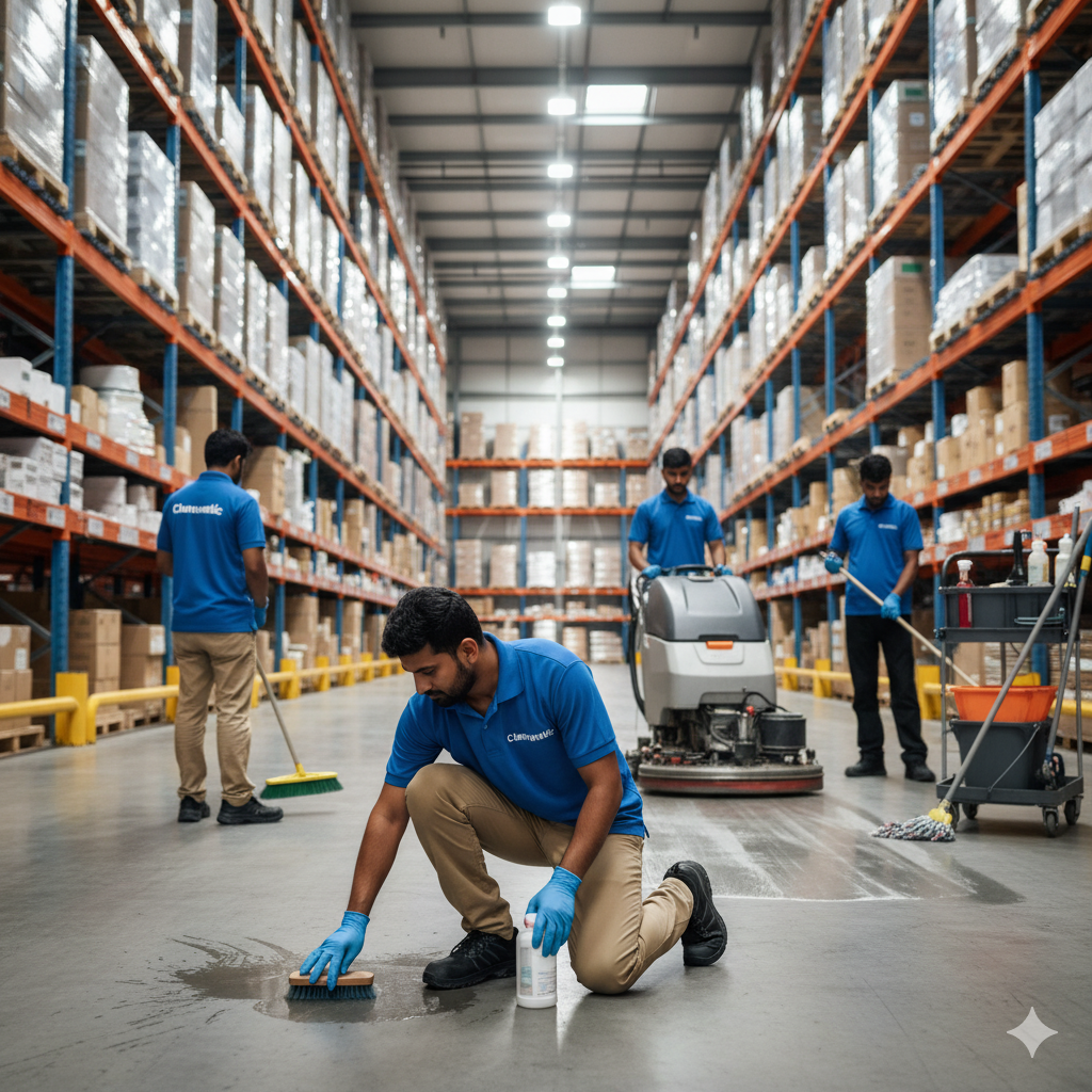 Commercial Cleaning Services ware house depp cleaning services